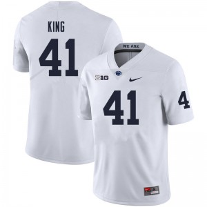 #41 Kobe King Lions White Men Jersey Replica College Football 258025-935