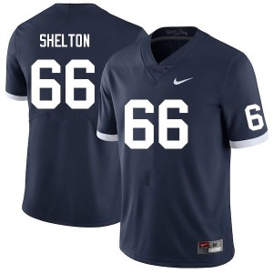 #66 Drew Shelton Nittany Lions Retro Navy Mens Jersey Stitched College Football 791911-727