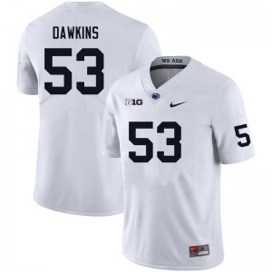 #53 Nick Dawkins Nittany Lions White Mens Jersey Alumni College Football 628106-608