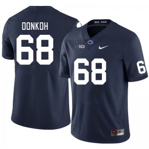 #68 Anthony Donkoh Nittany Lions Navy Men's Jersey 2024-25 College Football 992229-224