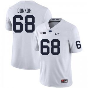 #68 Anthony Donkoh Nittany Lions White Mens Jersey Alumni College Football 811604-526