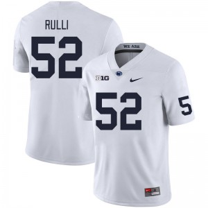 #52 Dominic Rulli Penn State White Mens Jersey Official College Football 711129-744