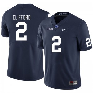 #2 Liam Clifford Penn State Navy Men Jersey Limited College Football 392550-812