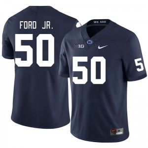 #50 Alonzo Ford Jr. Nittany Lions Navy Men's Jersey Embroidery College Football 919569-668