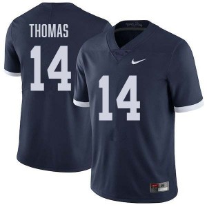 #14 Braz Thomas PSU Nittany Lions Retro Navy Men's Jersey Stitched College Football 750844-837