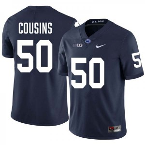 #50 Cooper Cousins Lions Navy Men's Jersey Stitched College Football 494633-593