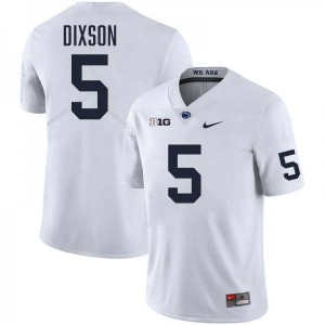 #5 Daryus Dixson Penn State Lions White Men's Jersey Stitched College Football 907901-853