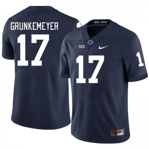 #17 Ethan Grunkemeyer Lions Navy Men Jersey 2024 College Football 381813-788