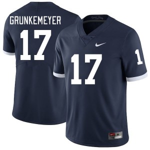 #17 Ethan Grunkemeyer Penn State Nittany Lions Retro Mens Jersey Official College Football 672373-557