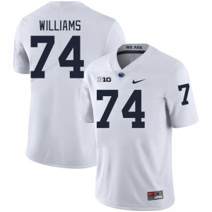 #74 J'ven Williams Nittany Lions White Men's Jersey NCAA College Football 487900-950