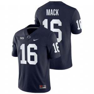 #16 King Mack Nittany Lions Navy Men's Jersey Stitched College Football 866005-618