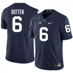#6 Matt Outten Penn State Nittany Lions Navy Men Jersey Stitched College Football 457628-788