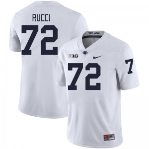 #72 Nolan Rucci Penn State Lions White Men's Jersey 2024 College Football 106341-382