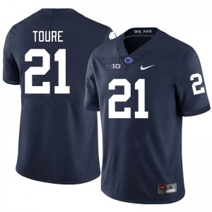 #21 Vaboue Toure Penn State Lions Navy Men Jersey Embroidery College Football 773350-524