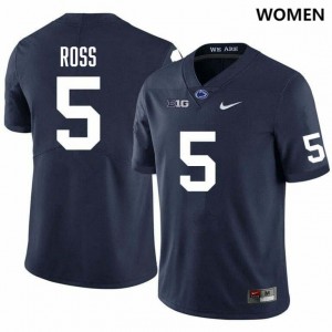#5 Devonte Ross PSU Lions Navy Women Jersey Stitched College Football 572805-212
