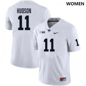#11 Kyron Hudson PSU Lions White Women's Jersey Stitched College Football 884121-769