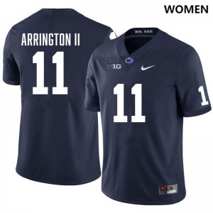 #11 LaVar Arrington II PSU Nittany Lions Navy Womens Jersey Stitched College Football 912469-270