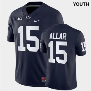 #15 Drew Allar Penn State Navy Youth Jersey Football 367337-791