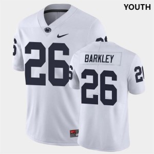 #26 Saquon Barkley Nittany Lions White Youth Jersey Football 352018-788
