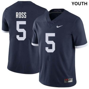 #5 Devonte Ross PSU Lions Retro Navy Youth Jersey Stitched College Football 282257-555