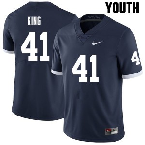 #41 Kobe King Penn State Nittany Lions Retro Youth Jersey Limited College Football 232534-695