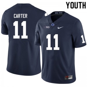 #11 Abdul Carter Nittany Lions Navy Youth Jersey Limited College Football 534755-663