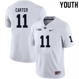#11 Abdul Carter PSU White Youth Jersey High School College Football 471488-244