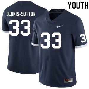 #33 Dani Dennis-Sutton Penn State Retro Youth Jersey Official College Football 725166-754