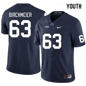 #63 Alex Birchmeier Penn State Nittany Lions Navy Youth Jersey Game College Football 713625-520