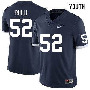 #52 Dominic Rulli PSU Nittany Lions Retro Youth Jersey Replica College Football 811924-548