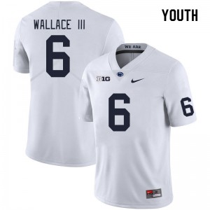 #6 Harrison Wallace III Penn State White Youth Jersey Game College Football 351911-318
