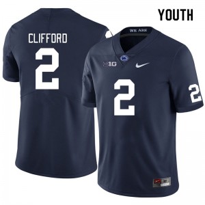 #2 Liam Clifford Penn State Navy Youth Jersey Game College Football 964478-198