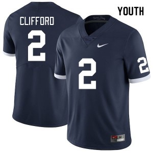 #2 Liam Clifford PSU Nittany Lions Retro Youth Jersey Official College Football 536648-891