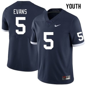 #5 Omari Evans Nittany Lions Retro Youth Jersey High School College Football 203642-308