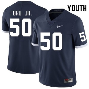 #50 Alonzo Ford Jr. PSU Nittany Lions Retro Youth Jersey University College Football 304496-306