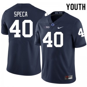 #40 Anthony Speca PSU Nittany Lions Navy Youth Jersey Alumni College Football 542072-809