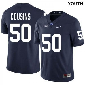 #50 Cooper Cousins Penn State Navy Youth Jersey Stitched College Football 658035-520