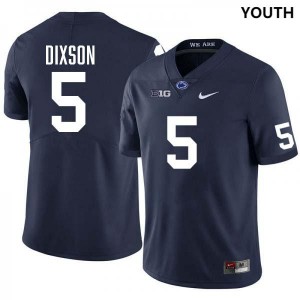 #5 Daryus Dixson PSU Nittany Lions Navy Youth Jersey Stitched College Football 311015-579