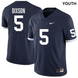 #5 Daryus Dixson Penn State Retro Navy Youth Jersey Stitched College Football 715847-917