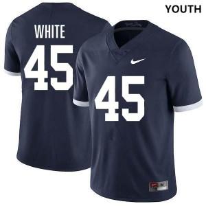 #45 Enai White Penn State Nittany Lions Retro Navy Youth Jersey Stitched College Football 450364-215