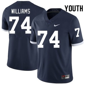 #74 J'ven Williams PSU Retro Youth Jersey Embroidery College Football 782917-849