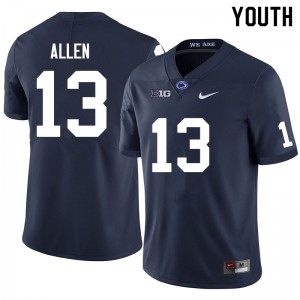 #13 Kaytron Allen PSU Navy Youth Jersey University College Football 164313-193