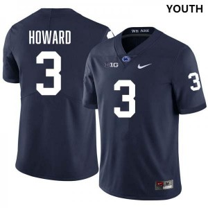 #3 Koby Howard Nittany Lions Navy Youth Jersey Stitched College Football 420767-194