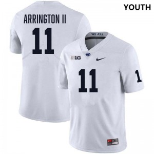 #11 LaVar Arrington II PSU Lions White Youth Jersey Stitched College Football 649852-532