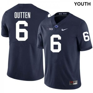 #6 Matt Outten Penn State Nittany Lions Navy Youth Jersey Stitched College Football 328142-594