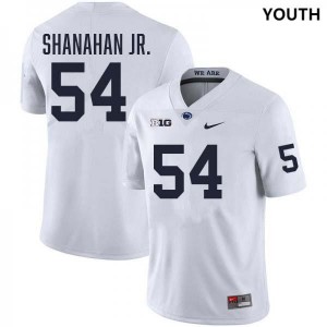 #54 TJ Shanahan Jr. PSU White Youth Jersey Stitched College Football 336881-266