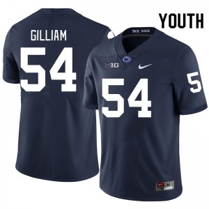 #54 Xavier Gilliam Lions Navy Youth Jersey Game College Football 673826-117