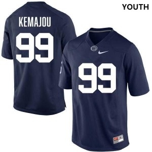 #99 Yvan Kemajou PSU Navy Youth Jersey Stitched College Football 298438-338
