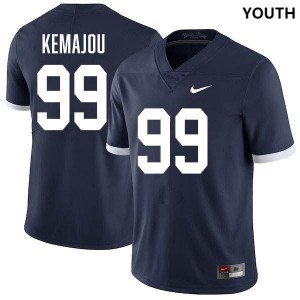 #99 Yvan Kemajou Penn State Lions Retro Navy Youth Jersey Stitched College Football 680701-925