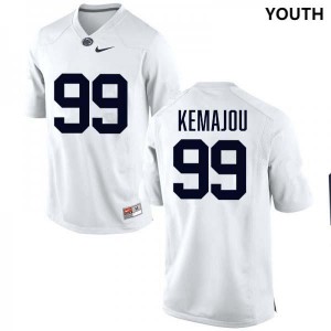 #99 Yvan Kemajou Penn State White Youth Jersey Stitched College Football 704081-500